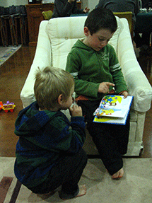 zach reading to dylan